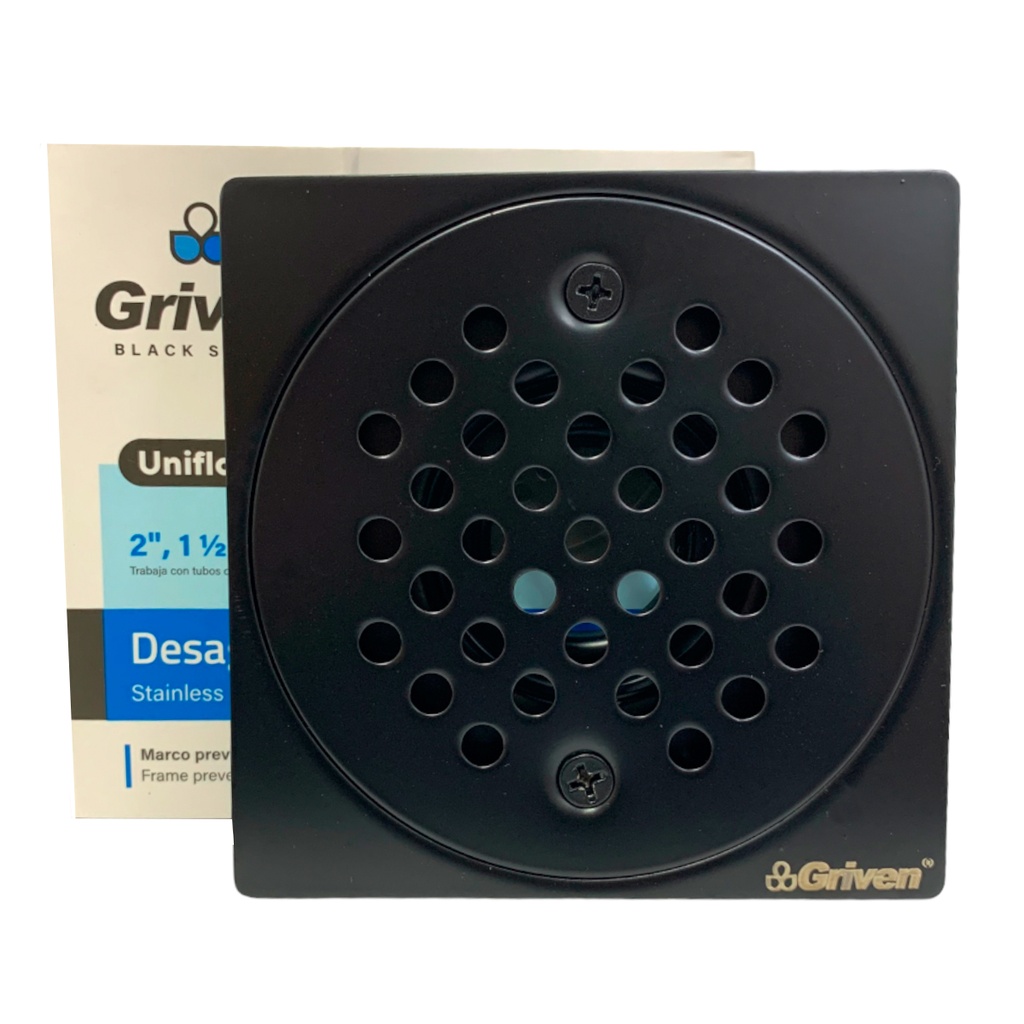 DESAGUE DE PISO 2" NEGRO GRIVEN BLACK