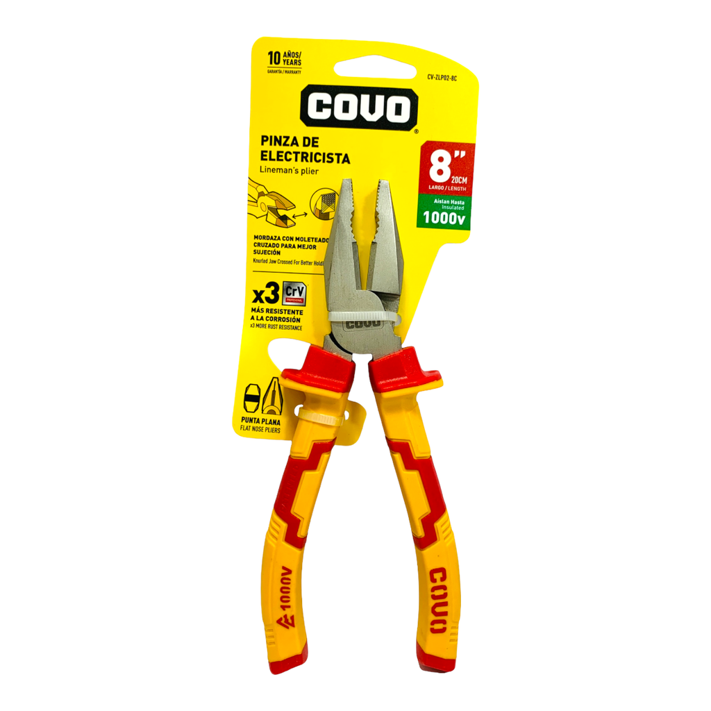 PINZA DE ELECTRICISTA 8" COVO