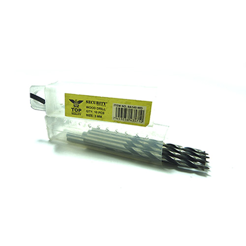 MECHA PARA MADERA 4MM 10 PIEZAS SECURITY