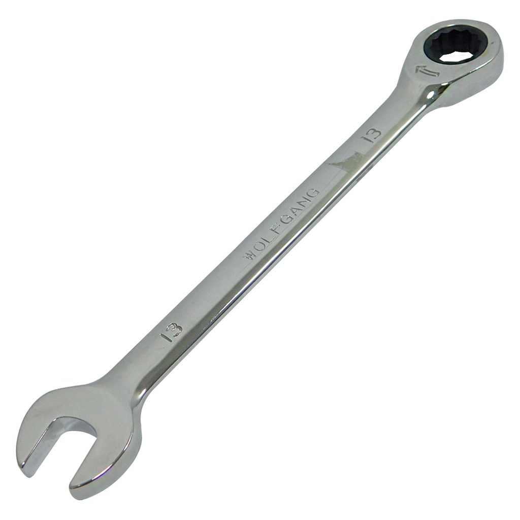 LLAVE COMBINADA 13MM CON RATCHET FIJO WOLFGANG