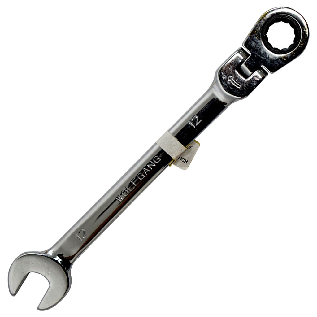 LLAVE COMBINADA 12MM CON RATCHET MOVIBLE WOLFGANG