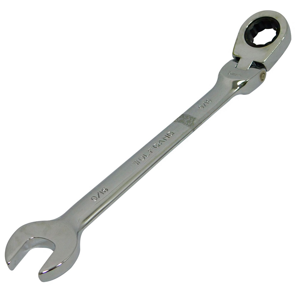 LLAVE COMBINADA 9/16" CON RATCHET MOVIBLE WOLFGANG