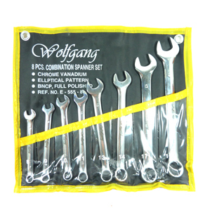 JUEGO DE LLAVES COMBINADAS MM 8/PCS E-555-8 MM 8,9,10,11,13,14,17,19