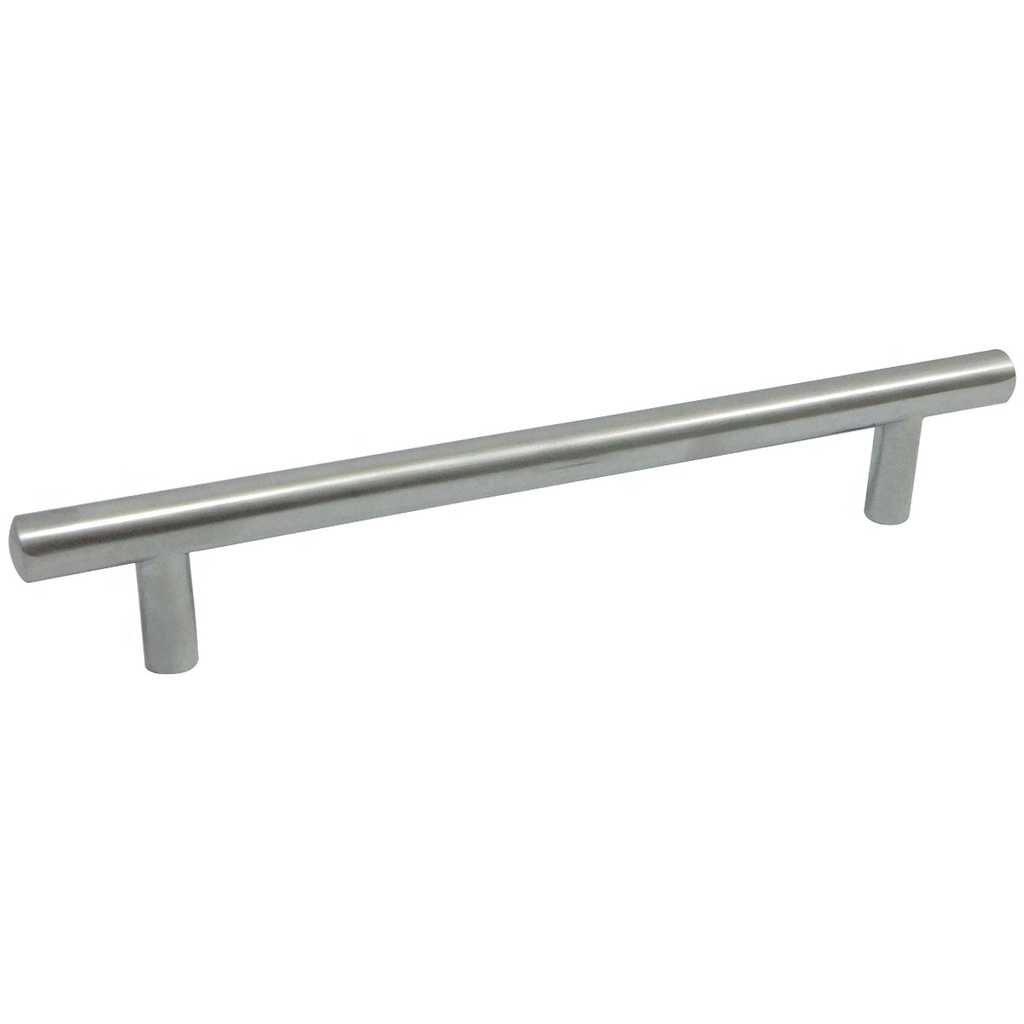 TIRADOR PARA MUEBLES 128MM PLATEADO MATE