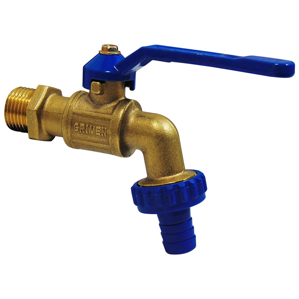LLAVE DE CHORRO 1/2" DE BRONCE CON PICO GRIVEN