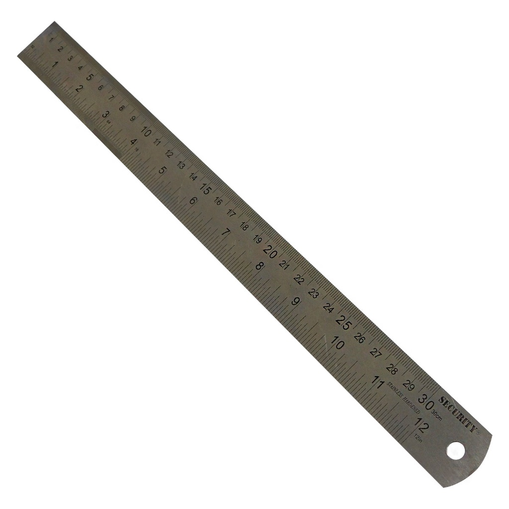 REGLA DE METAL DE 30CM SECURITY
