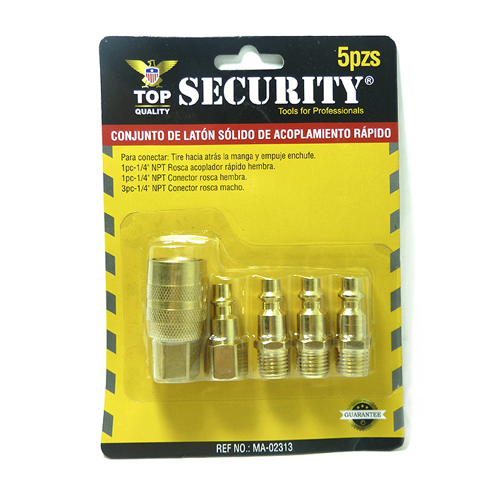 JUEGO DE ACOPLE 5PCS SECURITY MA-02313