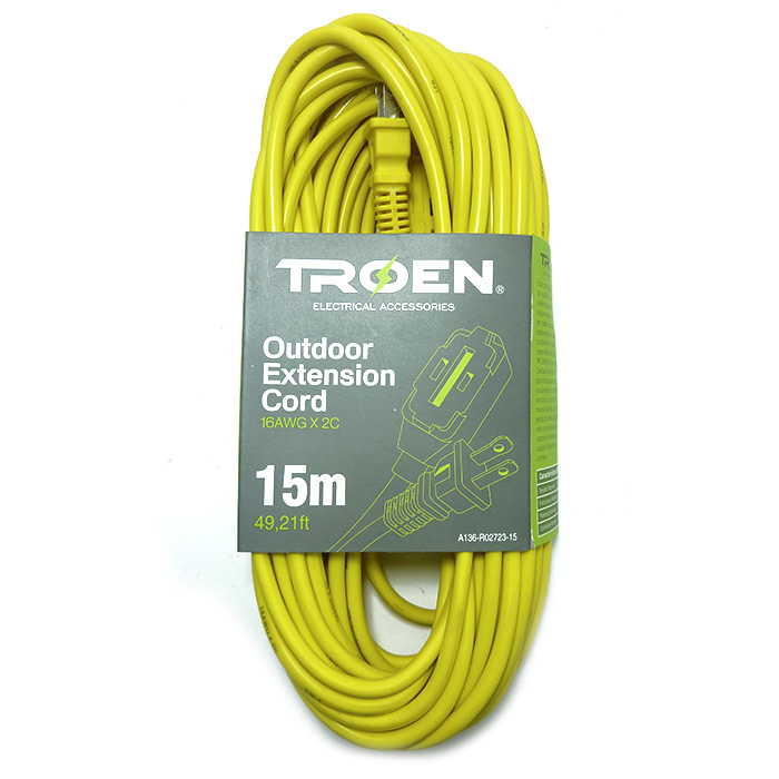 EXTENSION ELECTRICA 15MT 2 TOMAS TROEN