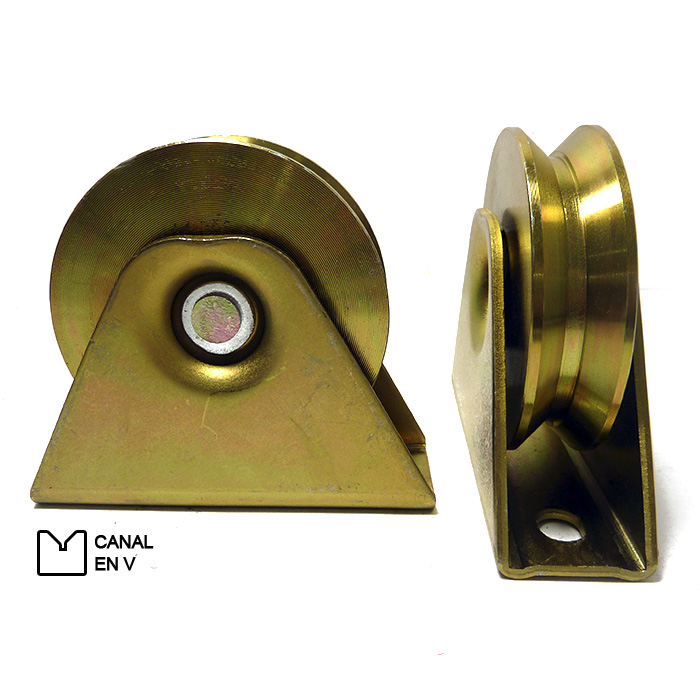 RUEDA O ROLDANA PARA PORTON 100MM - 4"