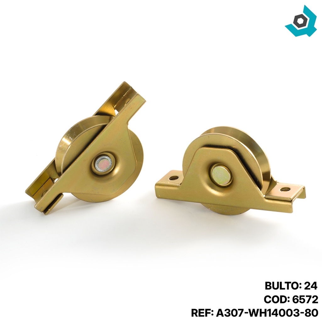 RUEDA O ROLDANA PARA PORTON 80MM - 3"