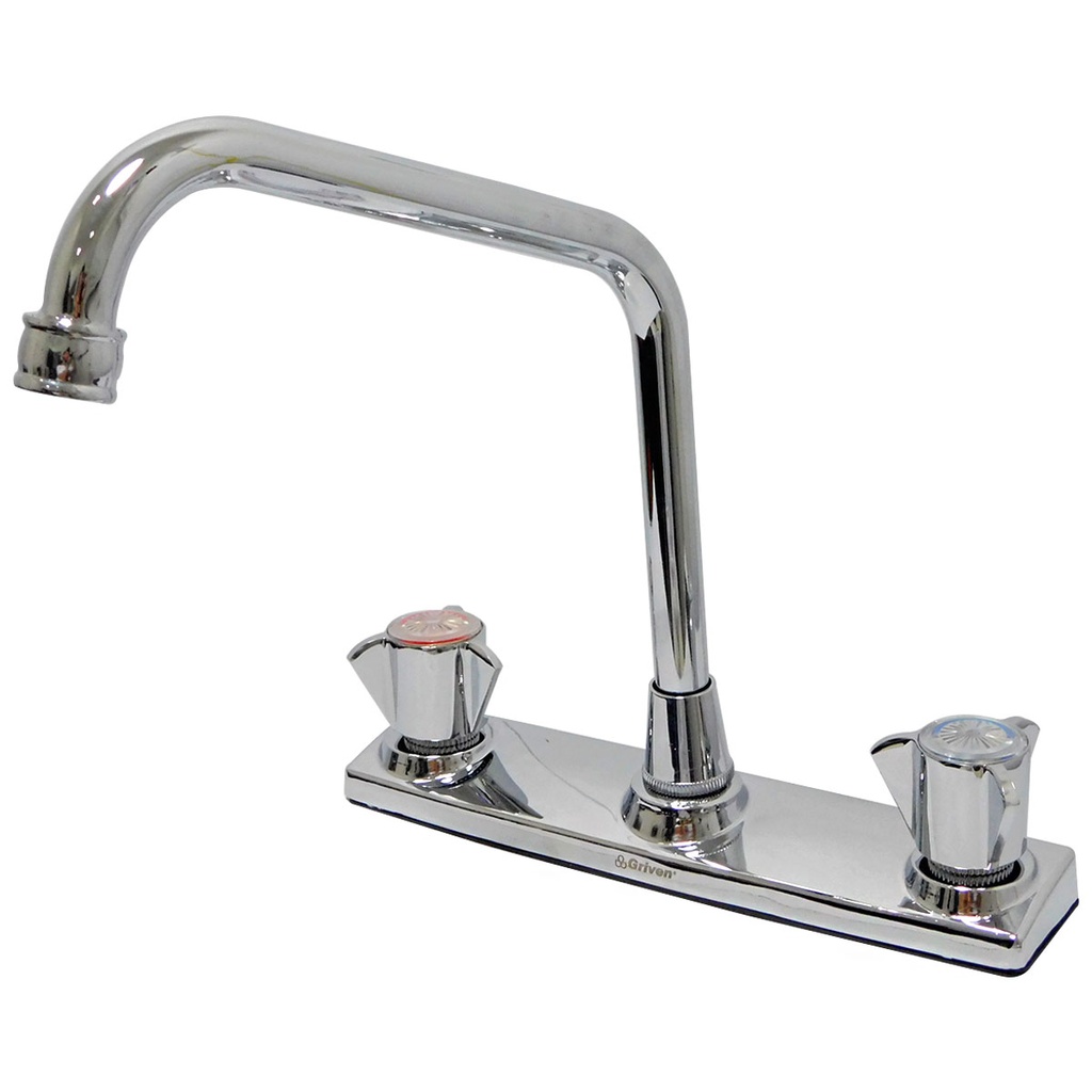 GRIFERIA PARA FREGADERO 8" DOBLE TEMPERATURA GRIVEN
