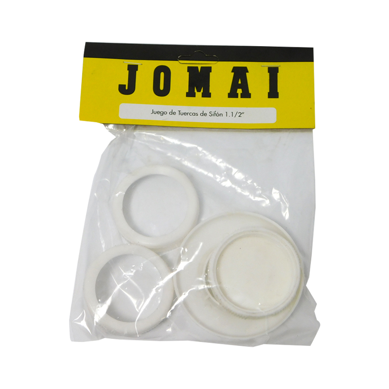 JUEGO DE TUERCA DE SIFON DE 1 1/2" JOMAI