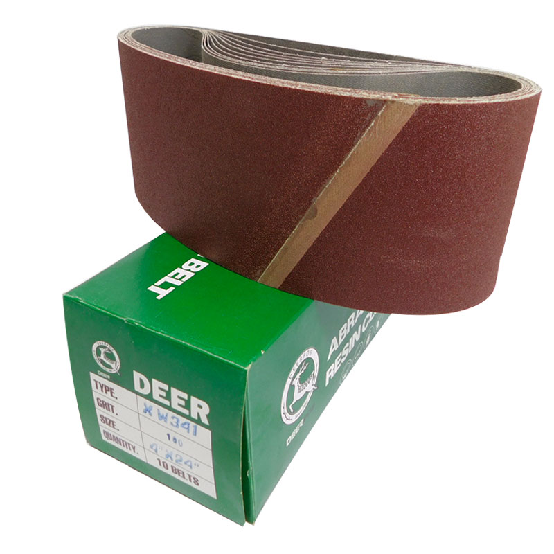 BANDA DE LIJA 4" X 24" GRANO 100 DEERFOS