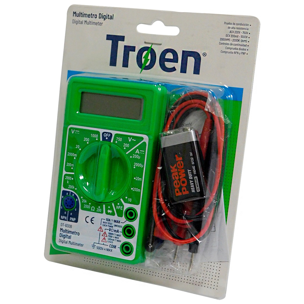 PROBADOR DE VOLTAJE DIGITAL TROEN