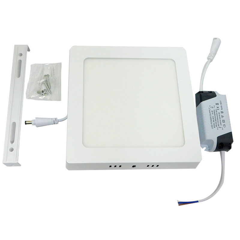 LAMPARA LED SUPERFICIAL CUADRADA 12W 6.5" LUZ FRIA ANGEL LIGHT