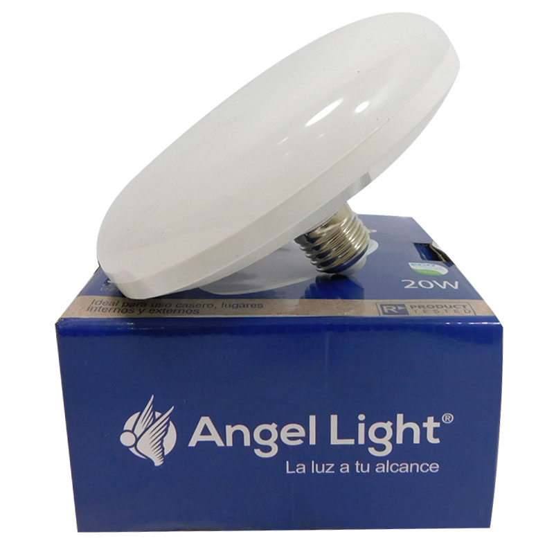 LAMPARA LED REDONDA 20W CON ROSCA E27 ANGEL LIGHT