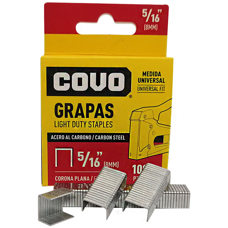 GRAPAS 8MM CORONA PLANA COVO