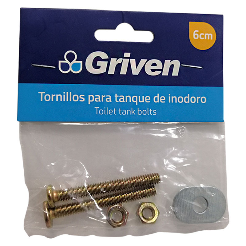 TORNILLOS PARA TANQUE DE INODORO GRIVEN