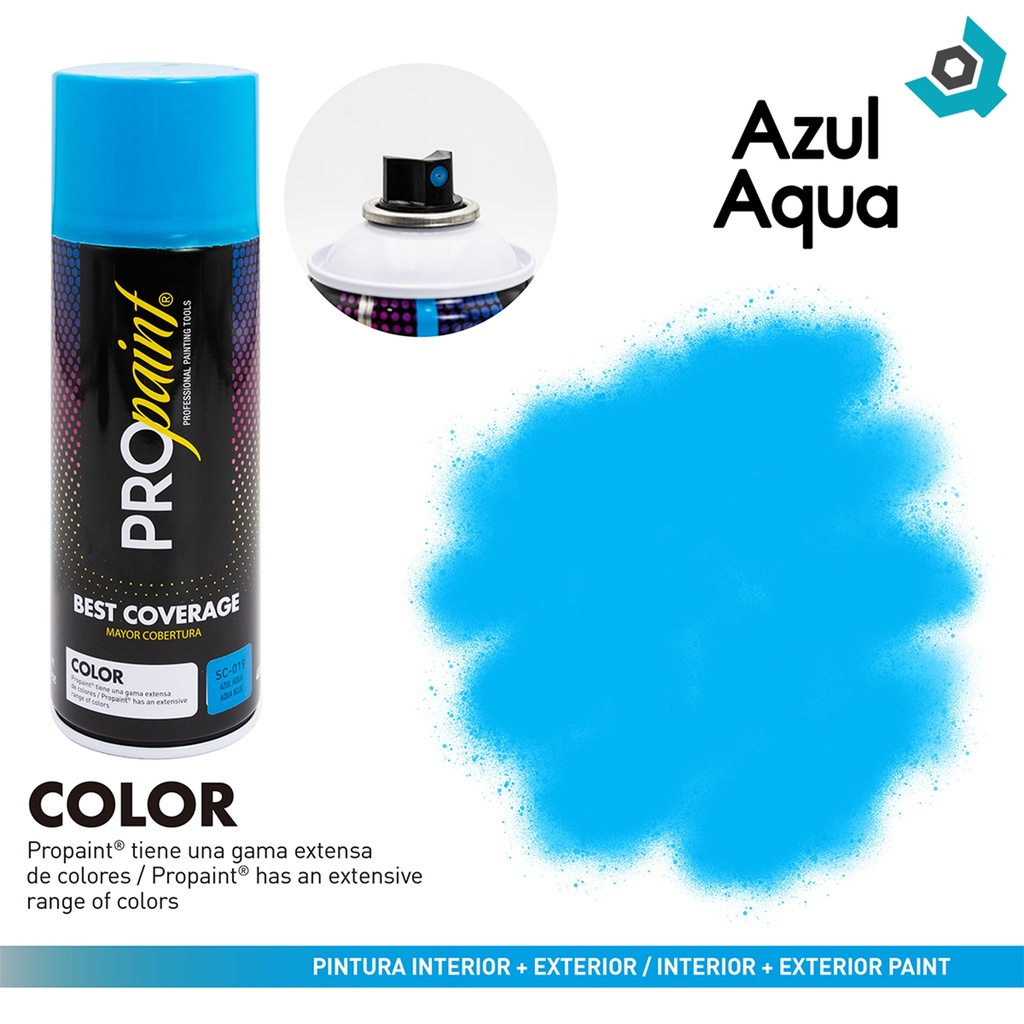 PINTURA EN SPRAY AZUL AQUA PRO PAINT