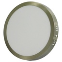LAMPARA LED SUPERFICIAL REDONDA 18W NIQUELADA LUZ BLANCA ANGEL LIGHT