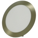 LAMPARA LED PARA EMPOTRAR REDONDA 12W NIQUELADA LUZ BLANCA ANGEL LIGHT