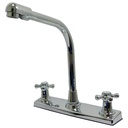 GRIFERIA PARA FREGADERO 7.9" MANIJAS DE CRUZ GRIVEN