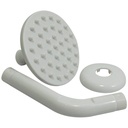 REGADERA PARA BANO 4" ABS BLANCO GRIVEN