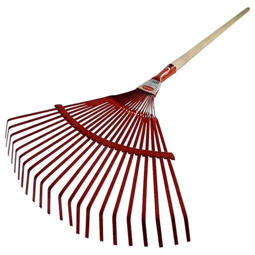 [8044] RASTRILLO METALICO ABANICO MANGO MADERA HERRAGRO