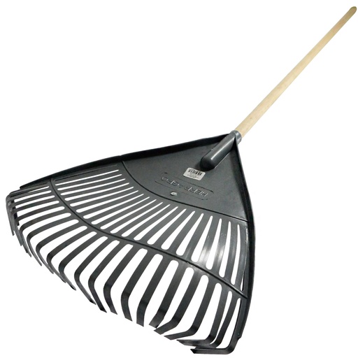 [8045] RASTRILLO PLASTICO ABANICO MANGO MADERA HERRAGRO