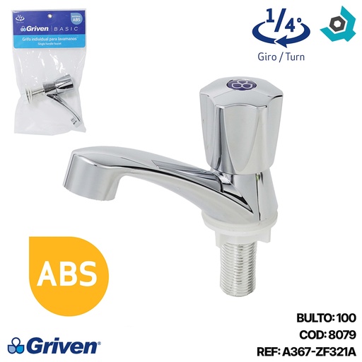 [8079] GRIFERIA PARA LAVAMANOS INDIVIDUAL GRIVEN