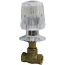 LLAVE PARA DUCHA 1/2" POMO ACRILICO GRIVEN