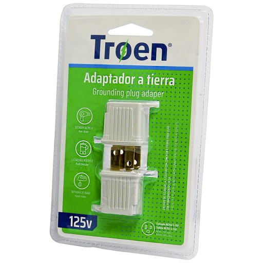 [8111] ADAPTADOR A TIERRA 2 PIEZAS TROEN
