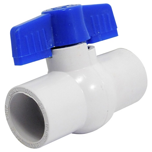 [8124] VALVULA 3/4" DE PVC SIN ROSCA GRIVEN