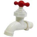 LLAVE DE CHORRO 1/2" X 3/4" PVC SIN PICO GRIVEN
