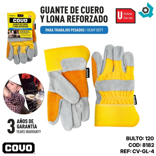 [8182] GUANTES DE TRABAJO REFORZADOS COVO