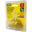 DISCO CEPILLO COPA DE ALAMBRE 3" X 1/4" COVO