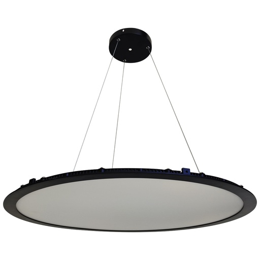 [8251] LAMPARA LED COLGANTE 48W NEGRO ANGEL LIGHT