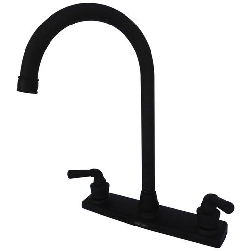 [8271] GRIFERIA PARA FREGADERO 8" CUELLO DE CISNE GRIVEN BLACK