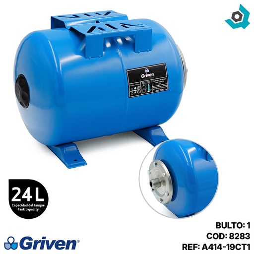 [8283] PULMON TANQUE PARA AGUA 24L GRIVEN