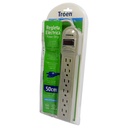 REGLETA ELECTRICA 6 TOMAS CON TIERRA TROEN