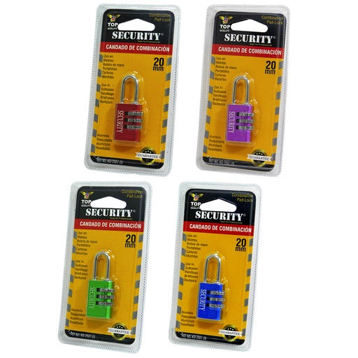 [8314] CANDADO 20MM DE COMBINACION SECURITY