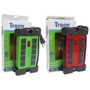 REGLETA ELECTRICA 10 TOMAS CON TIERRATROEN