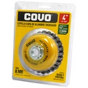 DISCO CEPILLO COPA DE ALAMBRE 4" X 5/8" COVO