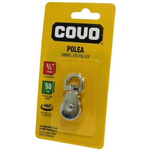 [8336] POLEA 3/4" 50KG COVO