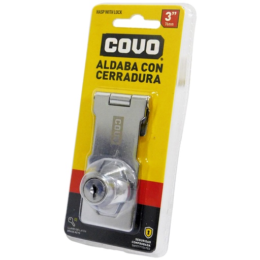 [8341] ALDABA 3" CON CERRADURA COVO