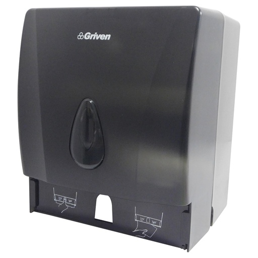 [8369] DISPENSADOR DE PAPEL CUADRADO NEGRO GRIVEN