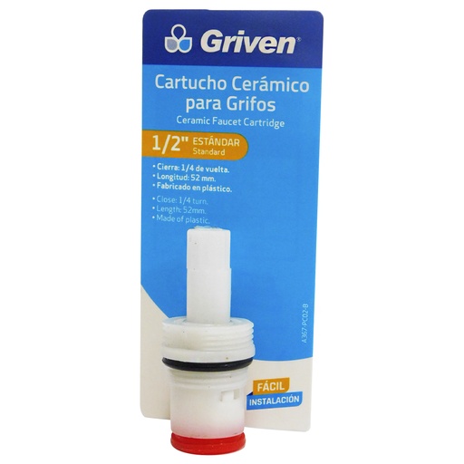[8393] CARTUCHO CERAMICO 52MM PVC GRIVEN