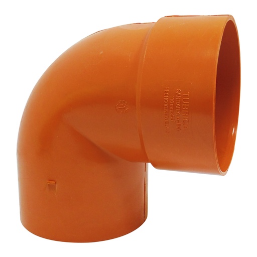 [8414] CODO 90GR PVC SANITARIO REFORZADO 110MM EXC TUBRICA