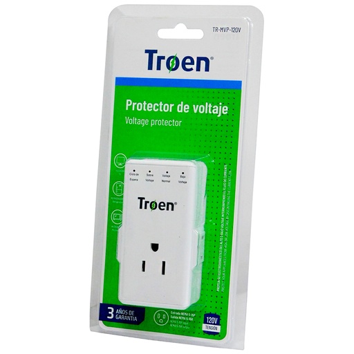 [8448] PROTECTOR DE VOLTAJE 120V MULTITOMA TROEN