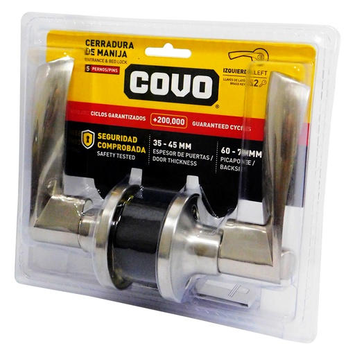 [8462] CERRADURA DE MANILLA IZQUIERDA 45MM COVO
